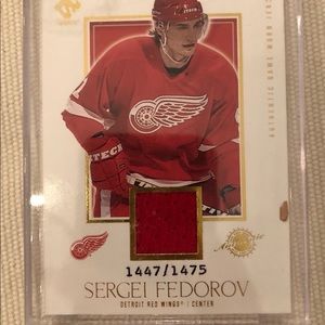 Sergei Fedorov Game Used Jersey Card